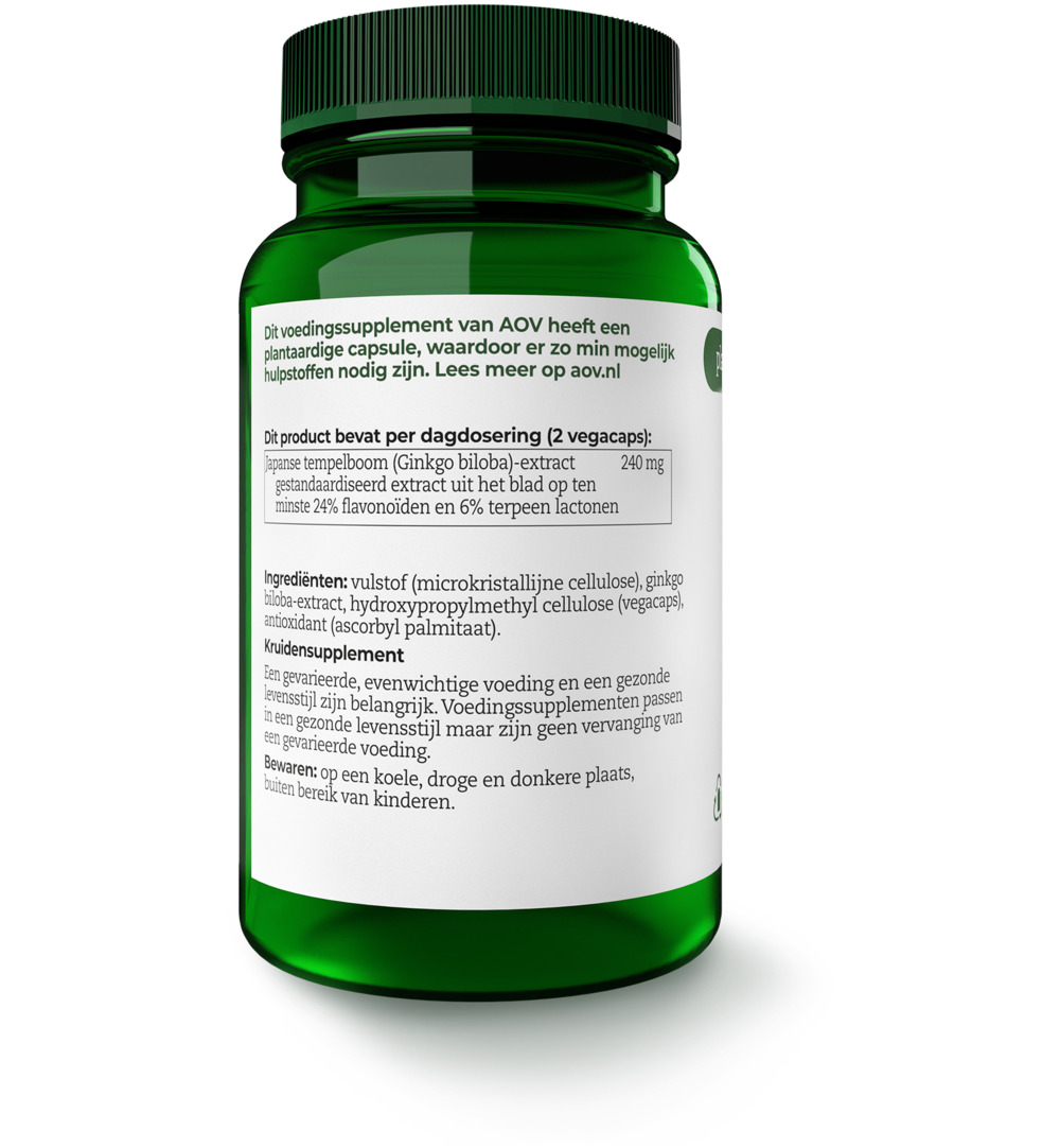 AOV 813 Ginkgo biloba extract (60 vega capsules) - image 2