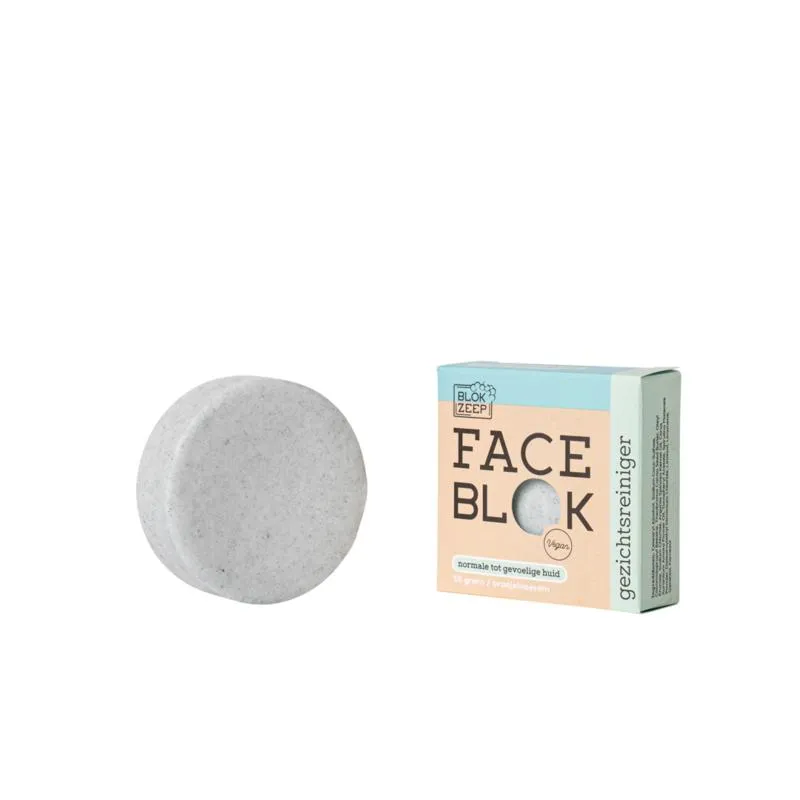 Blokzeep Gezichtsreiniger bar normale/g evoelige huid (55 gr)
