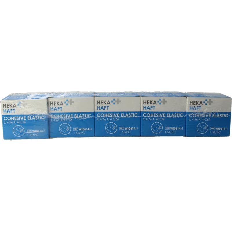 Hekahaft Cohesive windsel 4m x 4 cm (5 rollen)