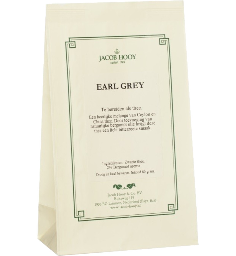 Jacob Hooy Earlgrey Thee (80 gr)
