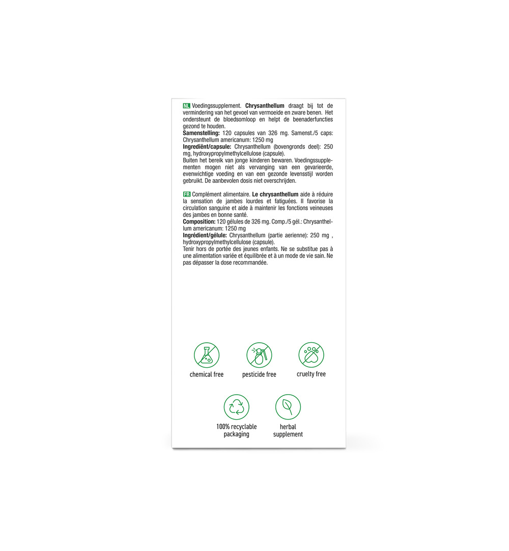 Purasana Chrysanthellum Vegan (120 vega capsules) - image 2