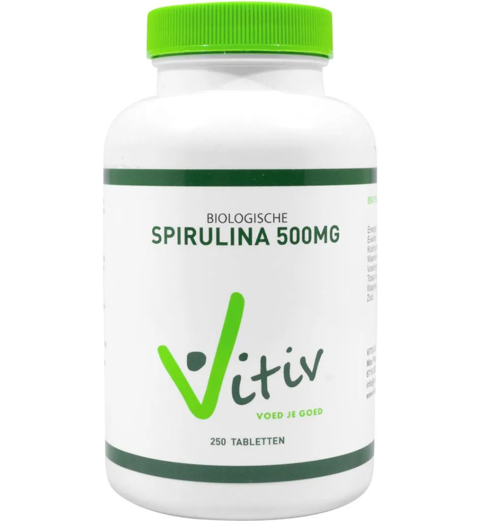 Vitiv Spirulina 500 mg bio (250 tabletten)