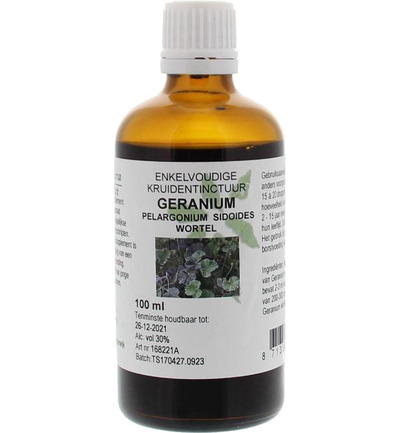 Natura Sanat Pelargonium / geraniumwortel tinctuur (100 ml)