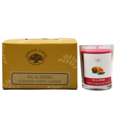 Green Tree Geurkaars Figs & Herbs Votives (55 gr)