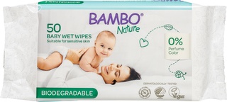 Bambo Nature Nature wet wipes (50 stuks)