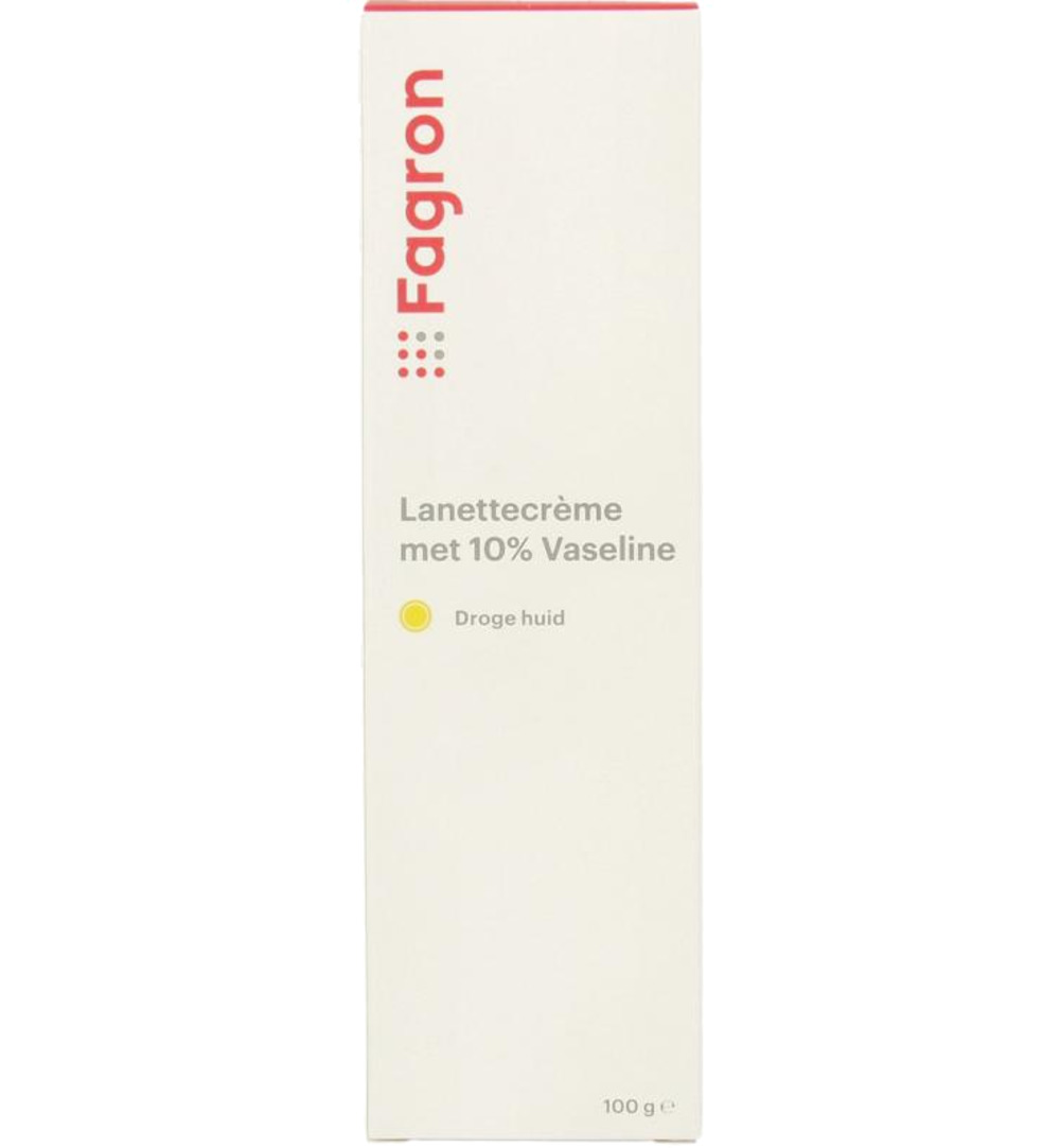 Fagron Lanettecreme 10% vaseline met doosje (100 gr)