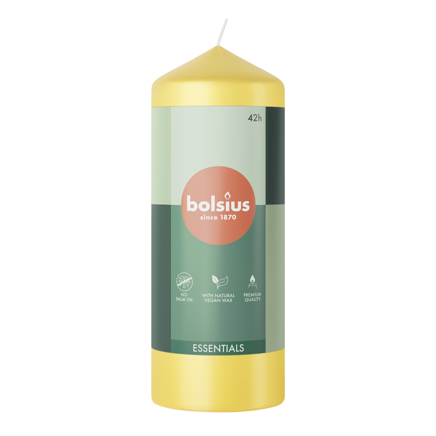 Bolsius Stompkaars 150/58 Sunny Yellow (1 stuk)