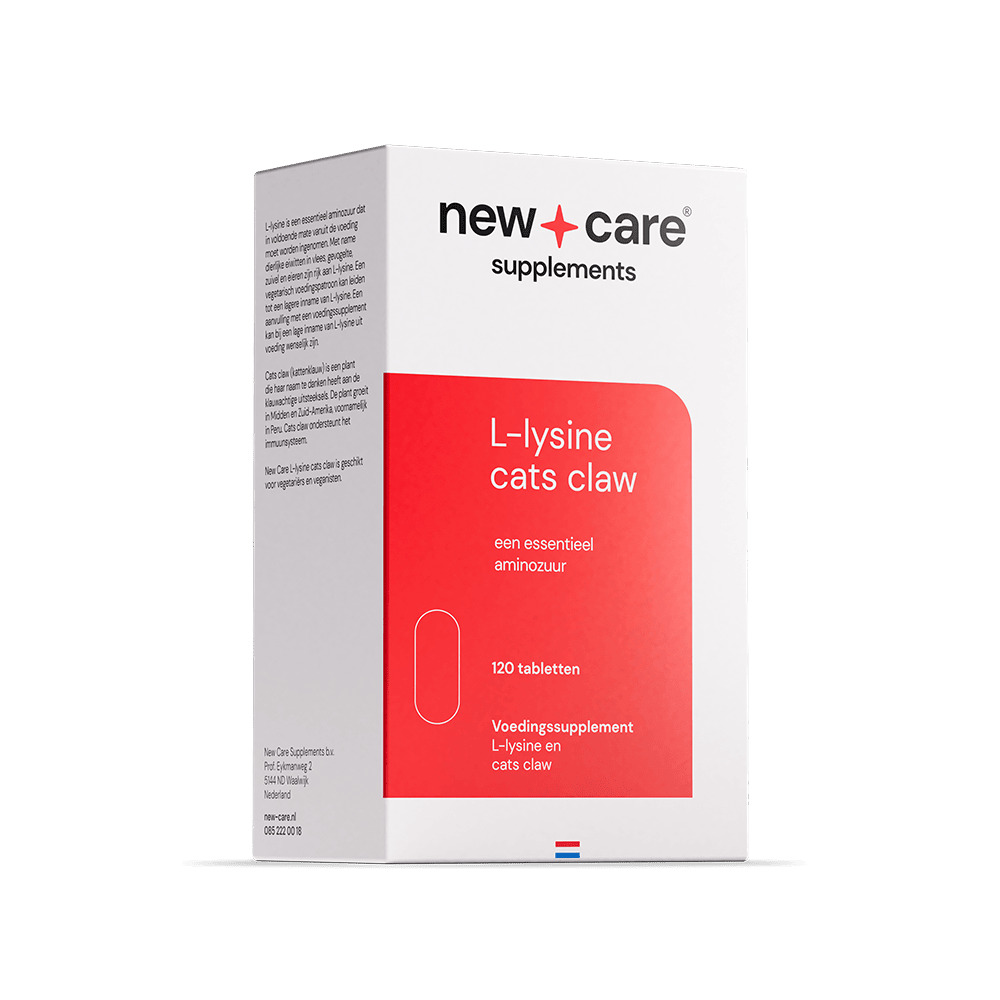 New Care L-lysine cats claw (120 tabletten)