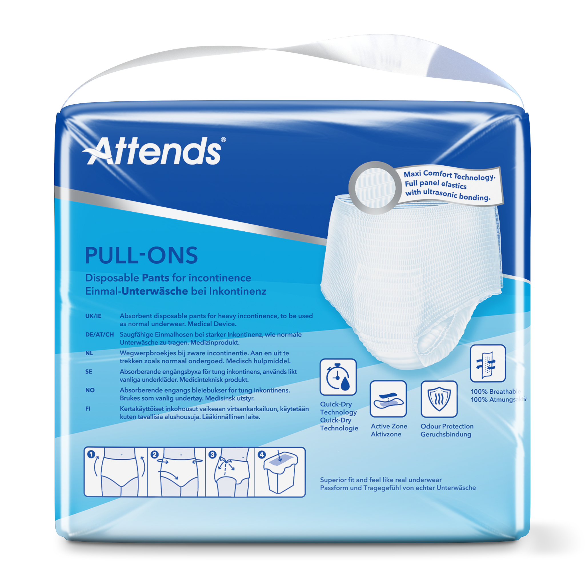 Attends Pull-Ons 8 Maat M (16 stuks)