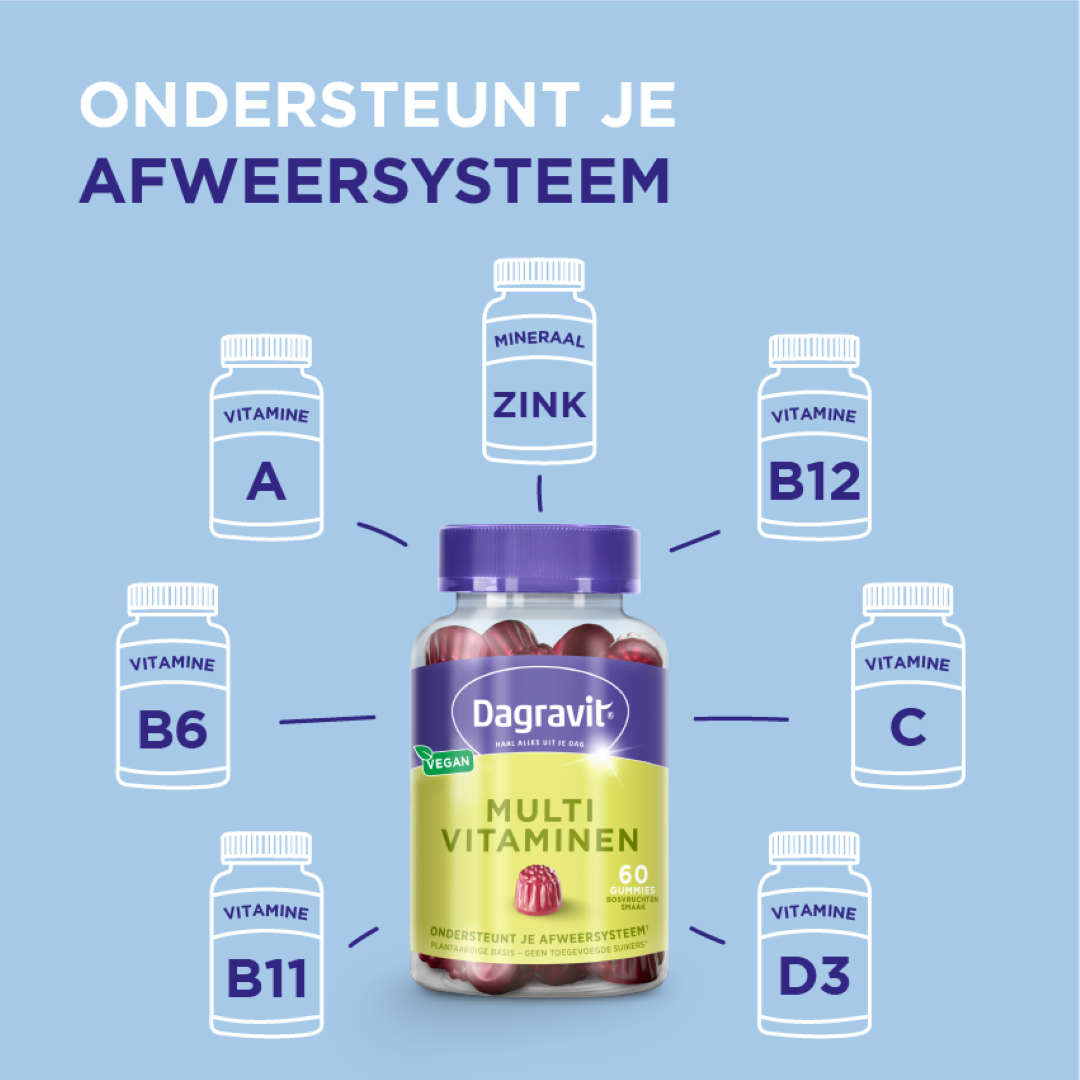 Dagravit Multivitaminen gummies (60 stuks) - image 3
