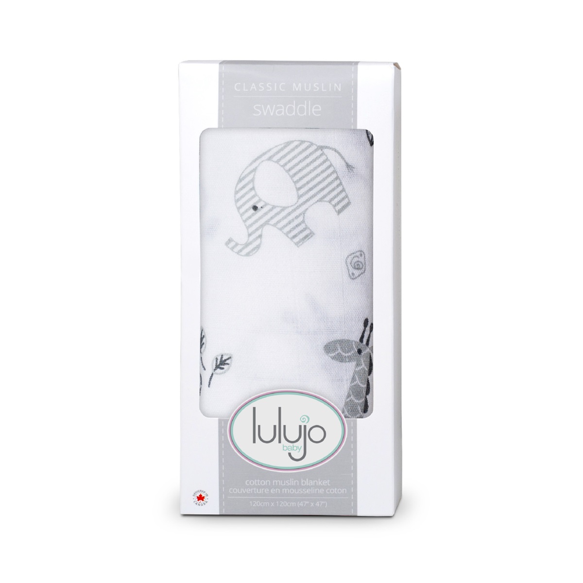 Lulujo Swaddle 120X120 Katoen Afrique (1 set)