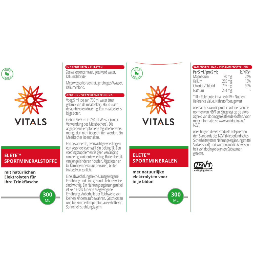 Vitals Elete sportmineralen (300 ml) - image 3