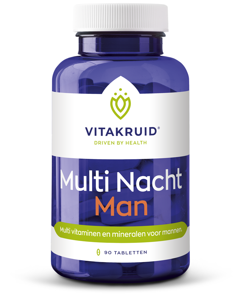 Vitakruid Multi Nacht Man 100% Vegan (90 tabletten)