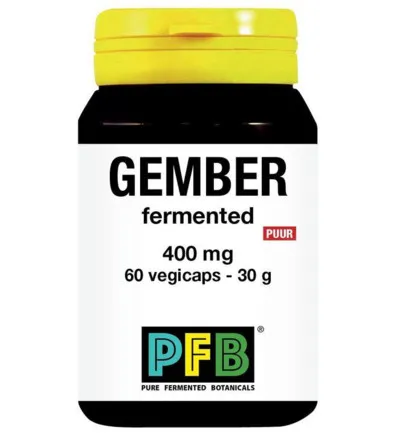 Snp Gember fermented 400 mg (60 vega capsules)