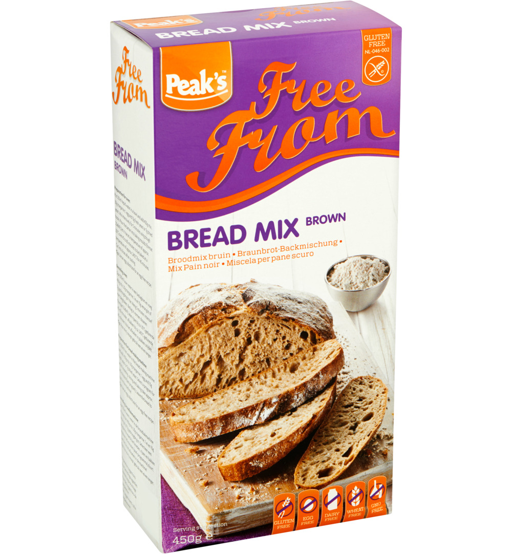 Peaks Broodmix Bruin Glutenvrij (450 gr)
