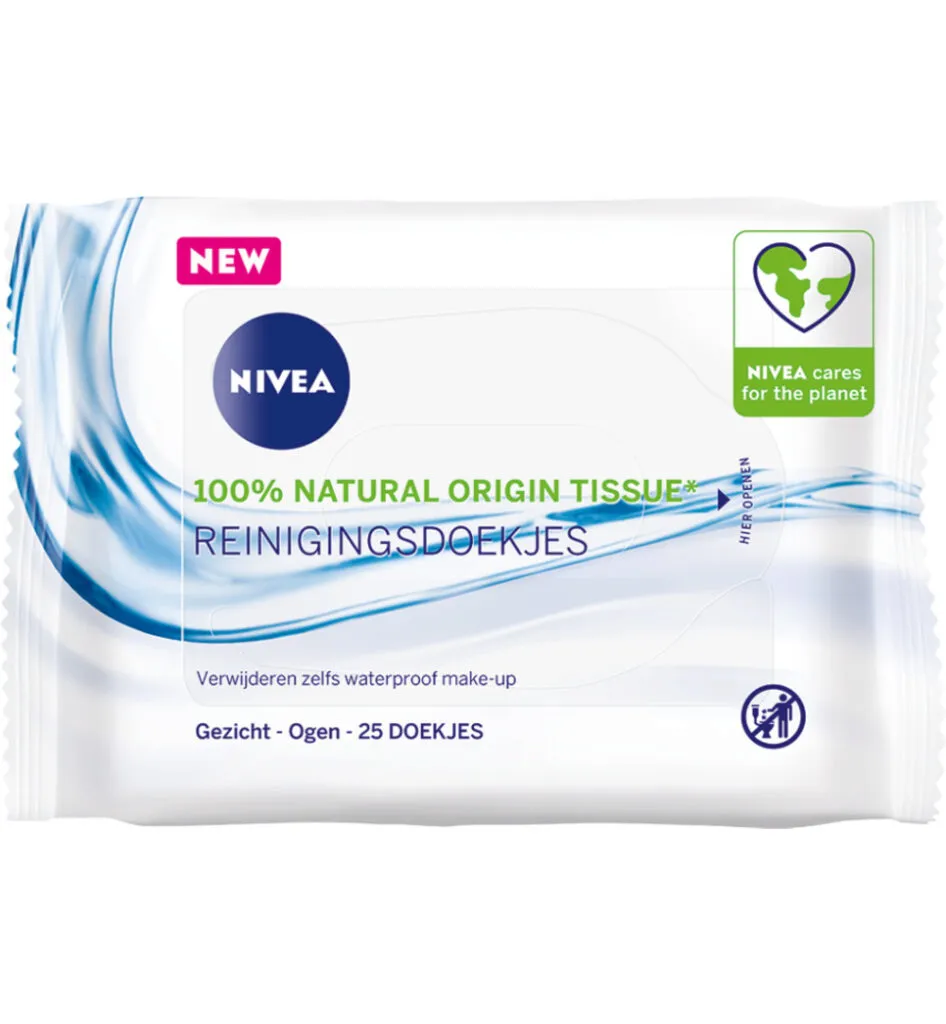Nivea Verfrissende doekjes normale/gemengde huid (25 stuks)