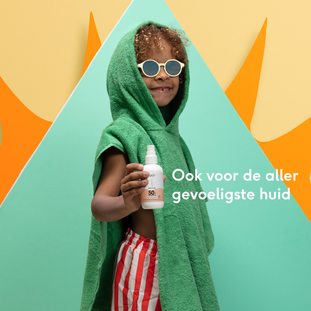 Naïf Zon baby & kids spray SPF50 parfumvrij (100 ml) - image 2