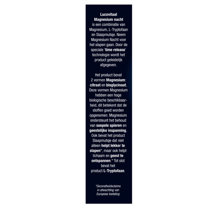Lucovitaal Magnesium Nacht (30 tabletten) - image 2