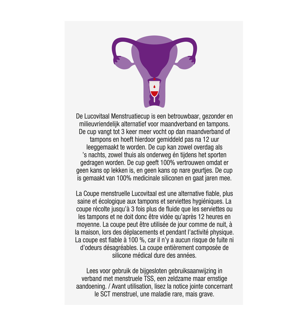 Lucovitaal Menstruatie Cup Maat A (1 stuk) - image 2