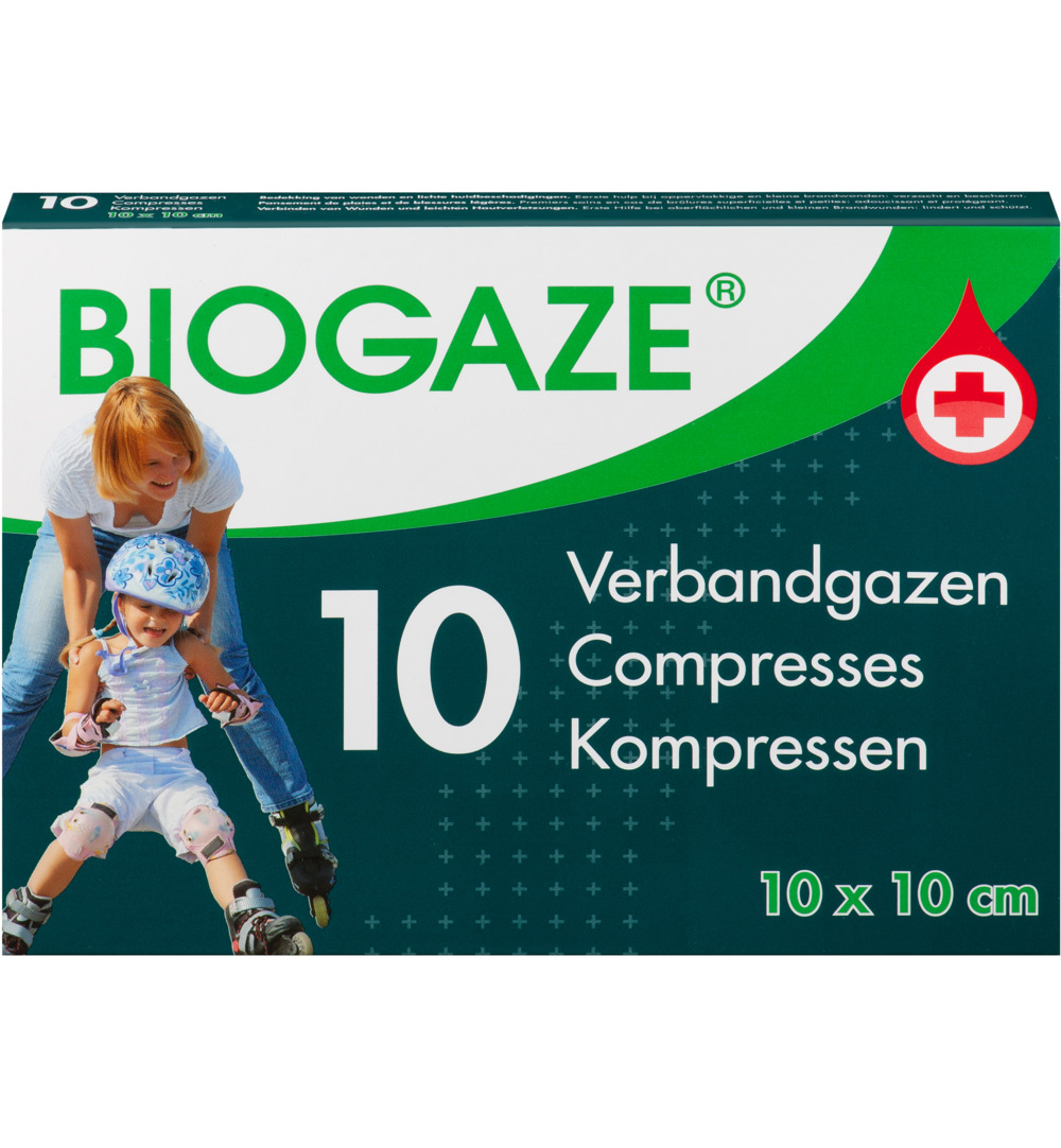 Biogaze 10 x 10 cm (10 stuks)
