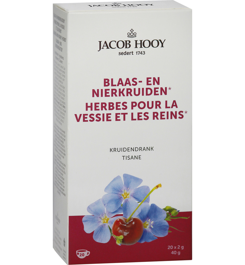 Jacob Hooy Blaas en nierkruiden kruidendrank (20 stuks)