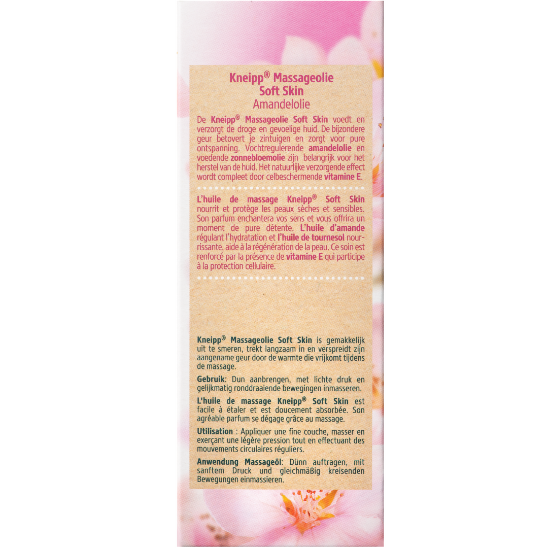 Kneipp Massageolie soft skin amandelbloesem (100 ml) - image 3