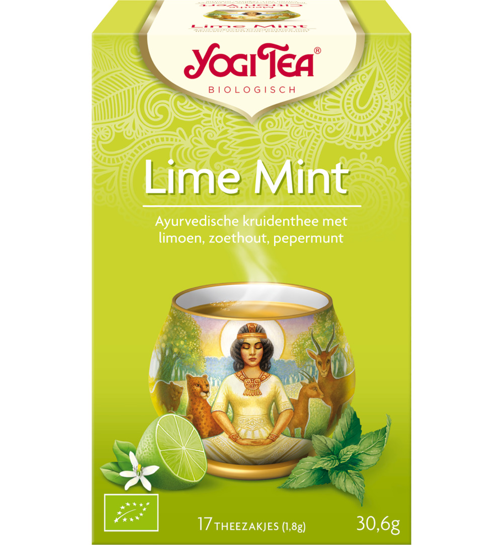 Yogi Tea Lime mint bio (17 stuks)