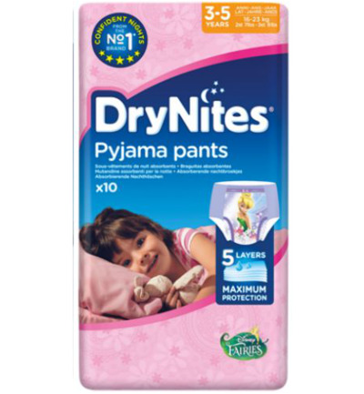 Huggies Drynites girl 3-5 jaar (10 stuks)