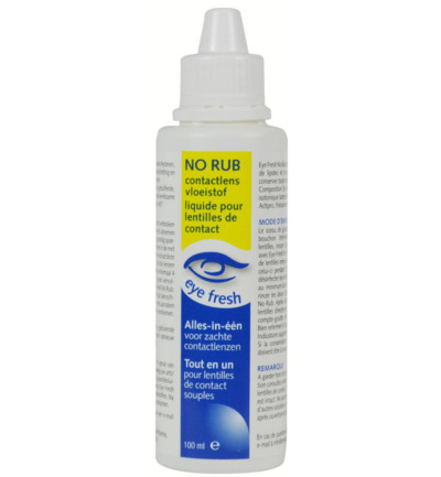 Eye Fresh No rub alles-in-1 vloeistof zachte lenzen (100 ml)