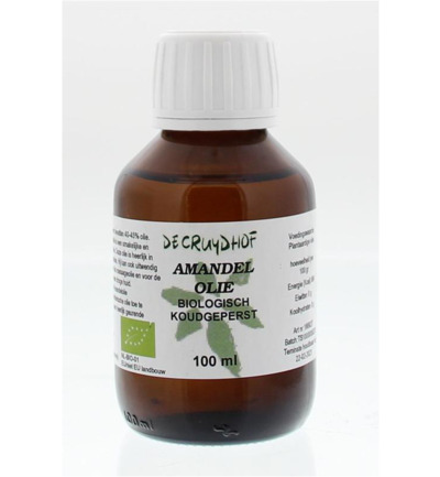 De Cruydhof Amandelolie koudgeperst bio (100 ml)