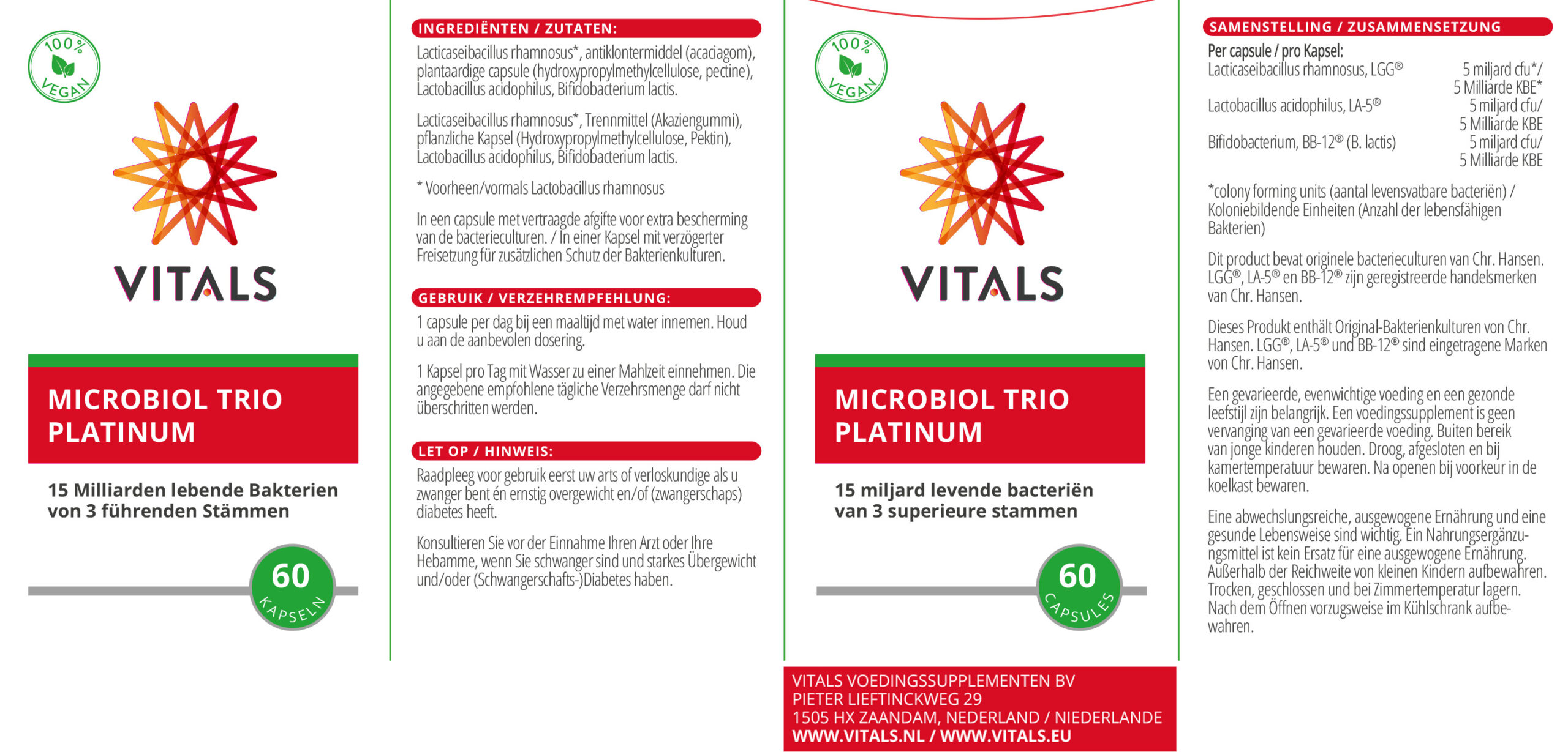 Vitals Microbiol trio platinum (60 capsules) - image 3