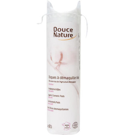 Douce Nature Wattenschijfjes Katoen Bio (80 stuks)