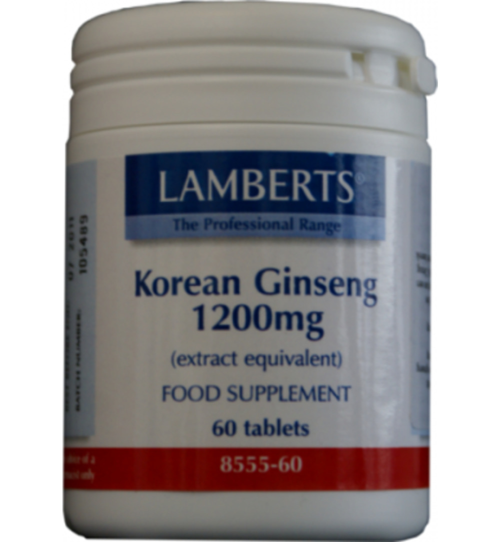 Lamberts Ginseng Koreaans 1200Mg (60 tabletten)