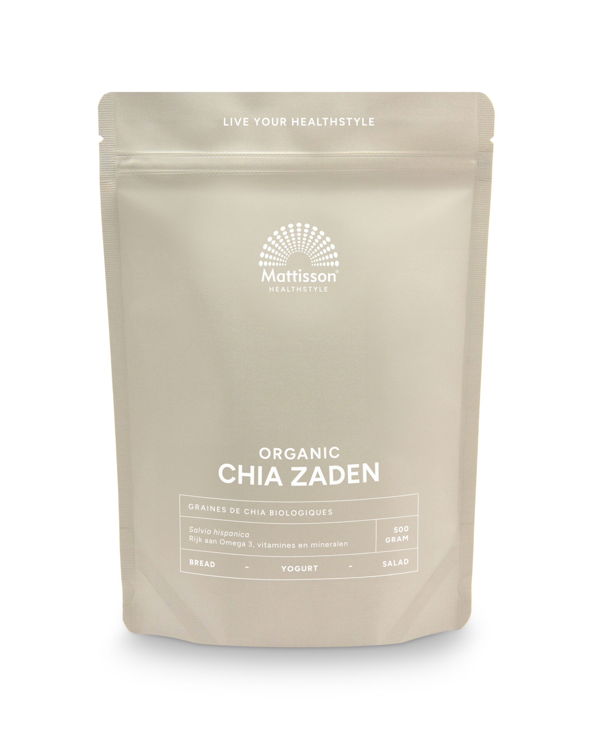 Mattisson Absolute Chia Zaad Raw Bio (500 gr)
