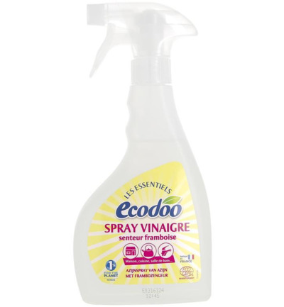 Ecodoo Witte Alcoholazijn Met Frambozengeur Spray Bio (500 ml)