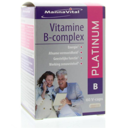 Mannavital Vitamine B complex platinum (60 vega capsules)