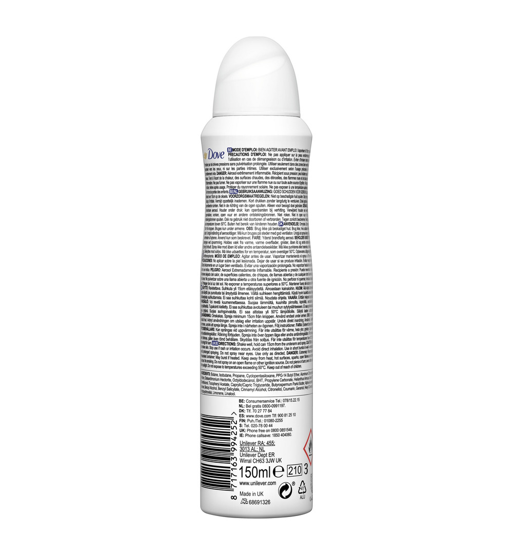 Dove Deodorant spray invisible dry (150 ml) - image 2