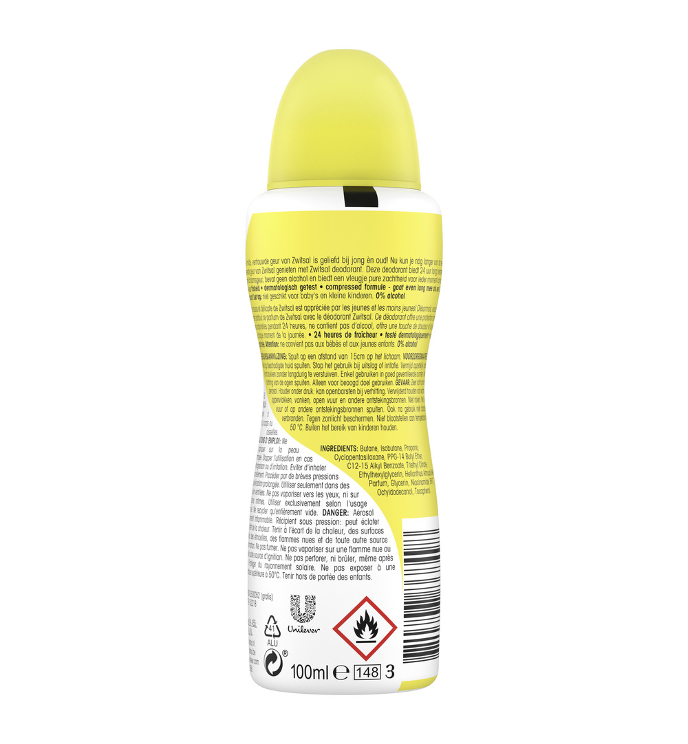 Zwitsal Deodorantspray original (100 ml) - image 2
