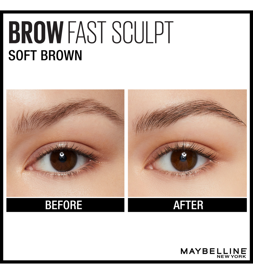 Maybelline New York Brow fast sculpt 02 soft brown (1 stuk) - image 2