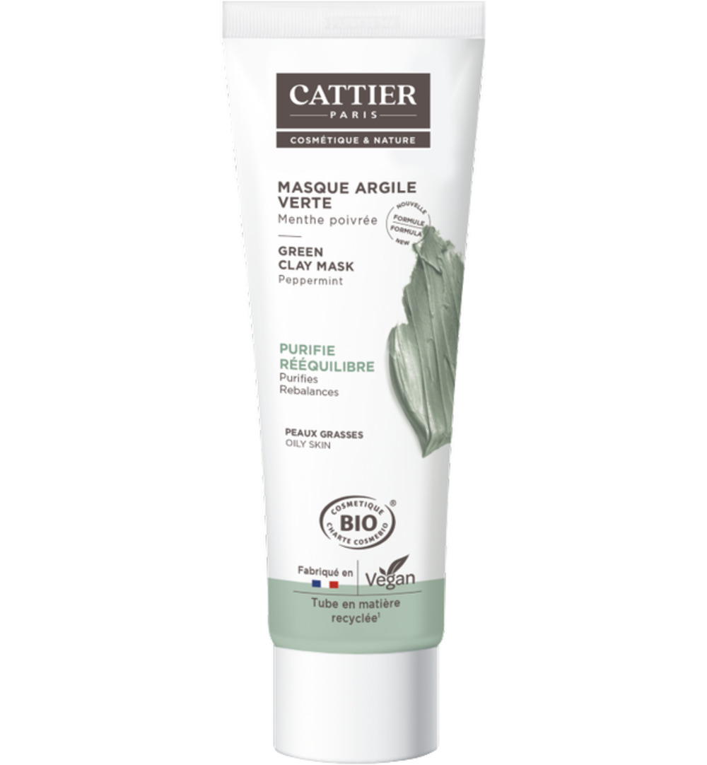 Cattiergroene klei masker munt (100 ml)