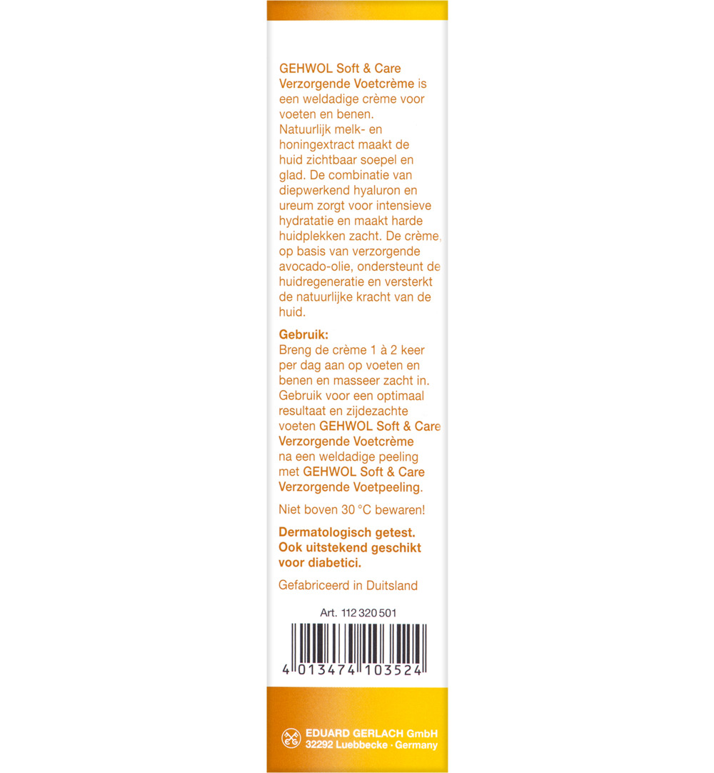 Gehwol Zachte voeten soft & care verzorgende creme (75 ml) - image 3