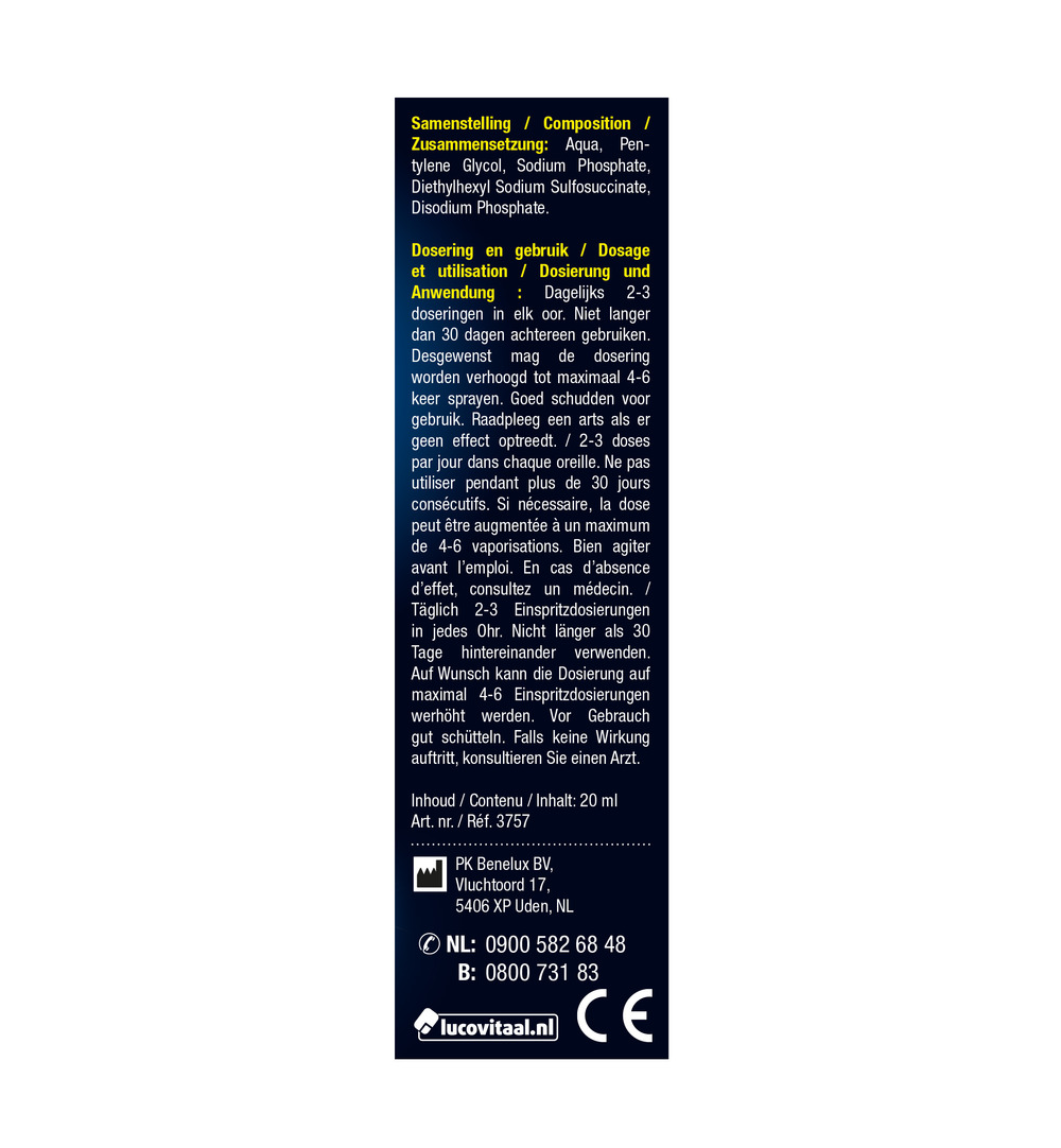Lucovitaal Oorspray (20 ml) - image 3