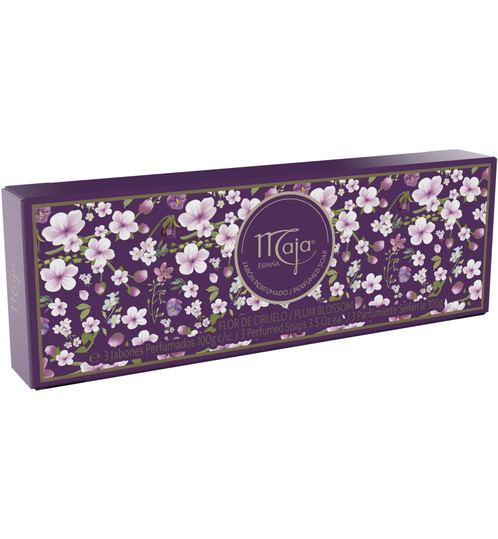 Maja Plum blossom zeep (3 x 100 gr)