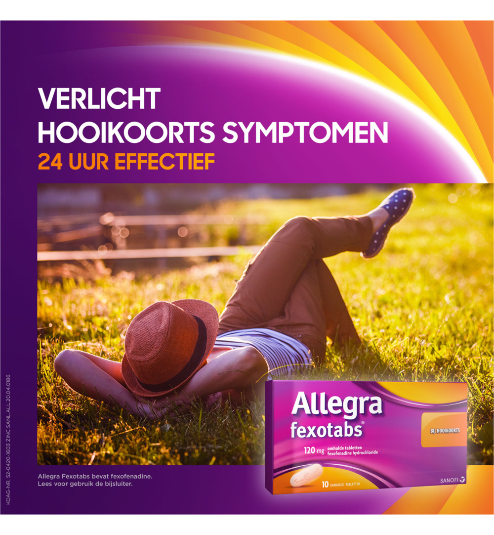 Allegra Fexotabs hooikoorts (20 tabletten)