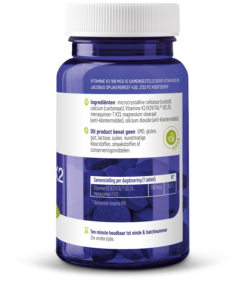 Vitakruid Vitamine K2 100 Mcg K2Vital® Delta (60 tabletten) - image 2