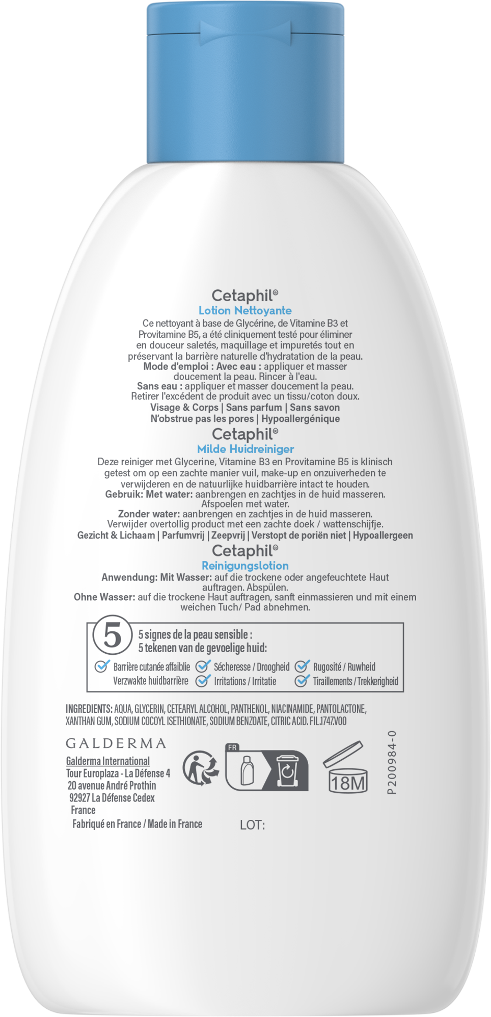 Cetaphil Milde huidreiniger (200 ml) - image 2