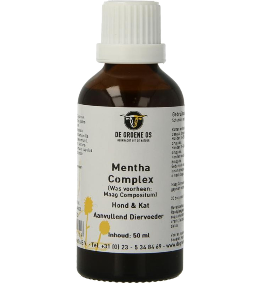 Degroene Os Menta Complex Hond/Kat (50 ml)