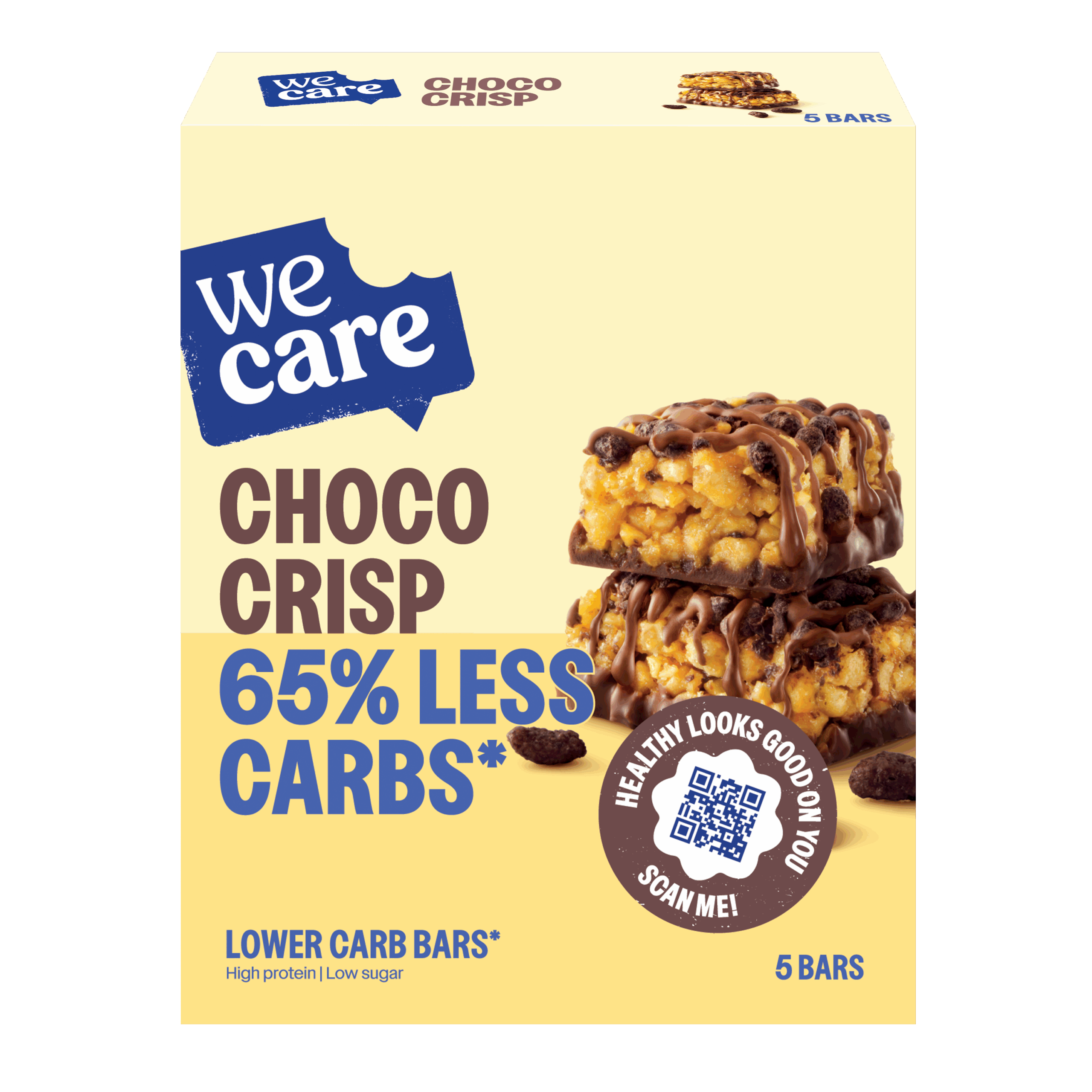 WeCare Bar choco crisp (5 x 30 gr)