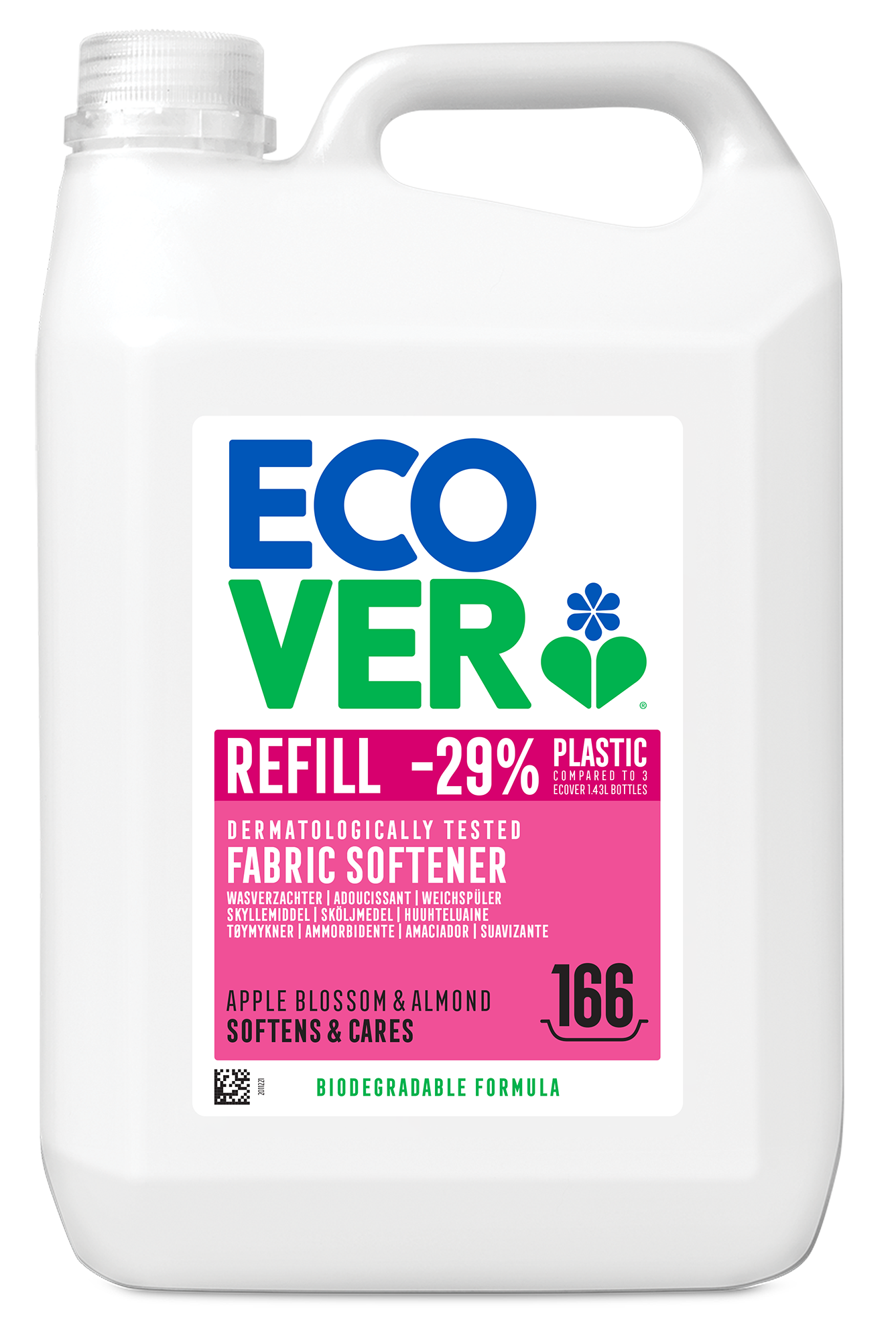 Ecover Wasverzachter Appel Navulling (5000 ml)