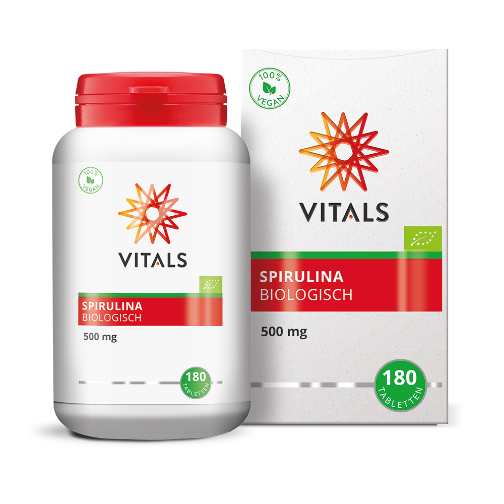 Vitals Spirulina 500 mg bio (180 tabletten)